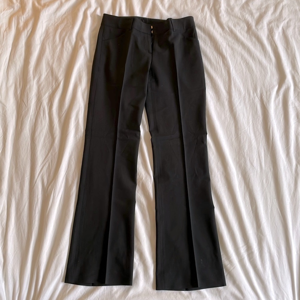 Black boot cut low/mid rise theory pants
